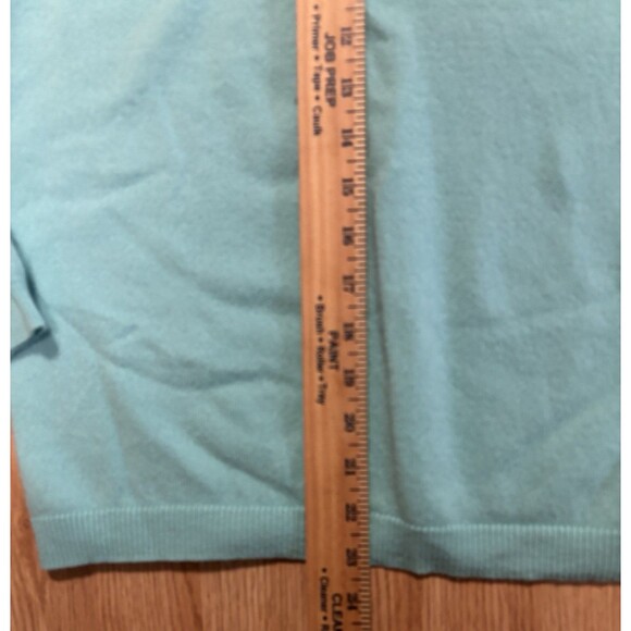 Talbots 100% Pure Cashmere  Pullover Sweater Women’s Size Med Teal - Picture 9 of 9